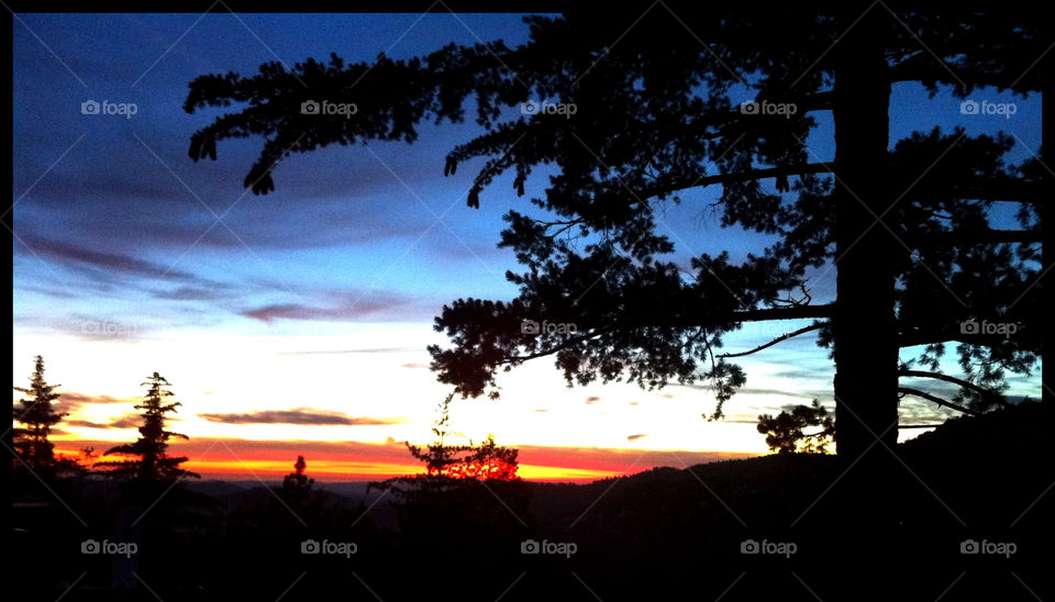 sky sunset mountains mission5 by emmanuelgr