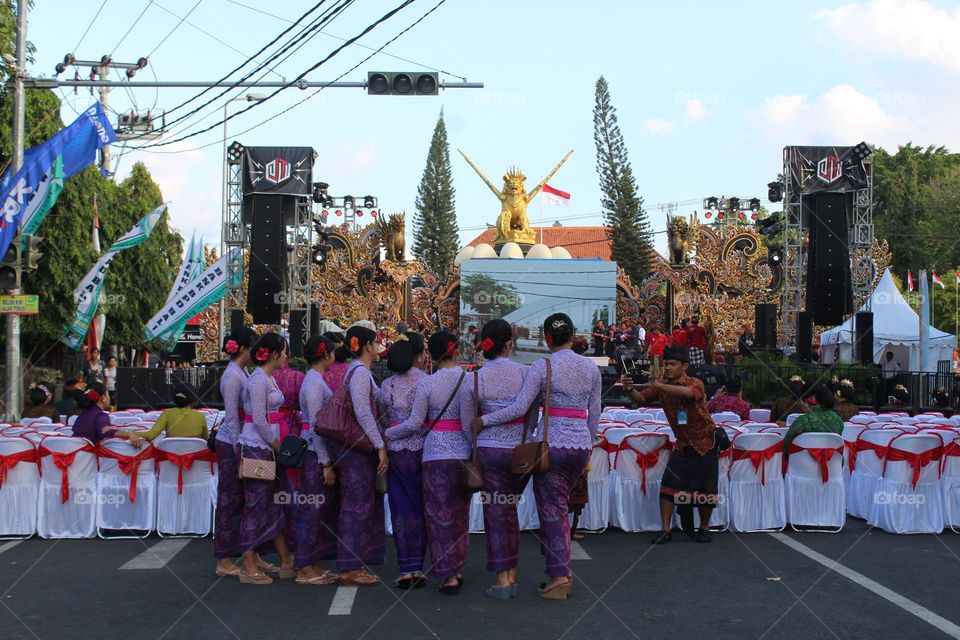A local festival and concert in Lovina area on Bali island.