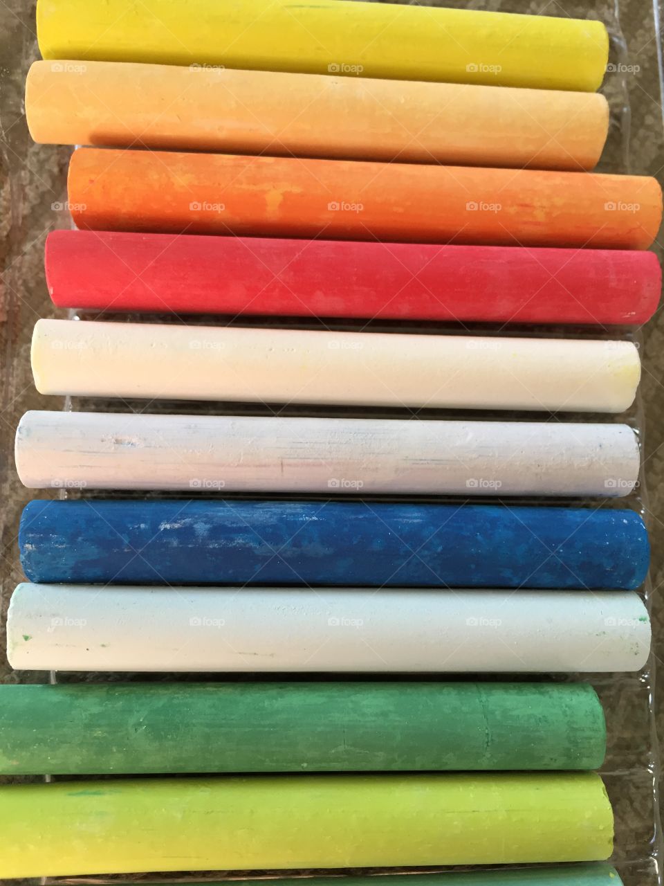 Close up of chalks