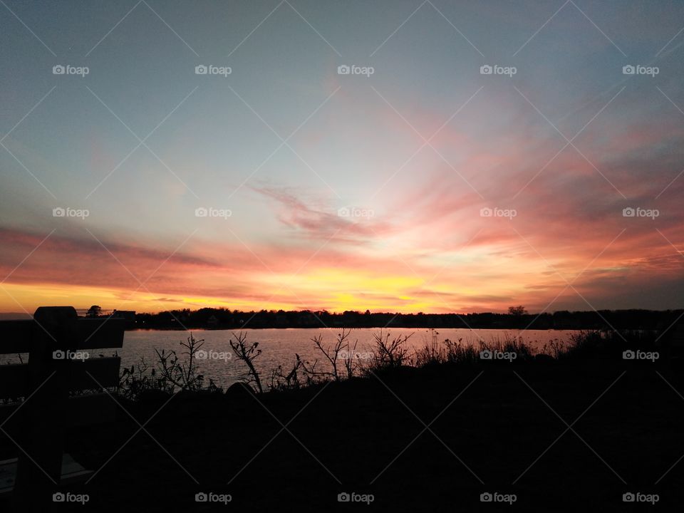 Sunset at Rye Harbor