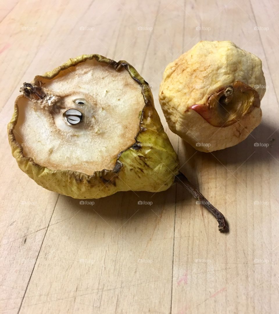 Apple and pear... crunched up.. 