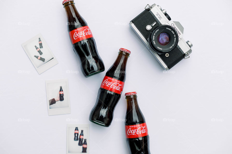 Coke flat lay 