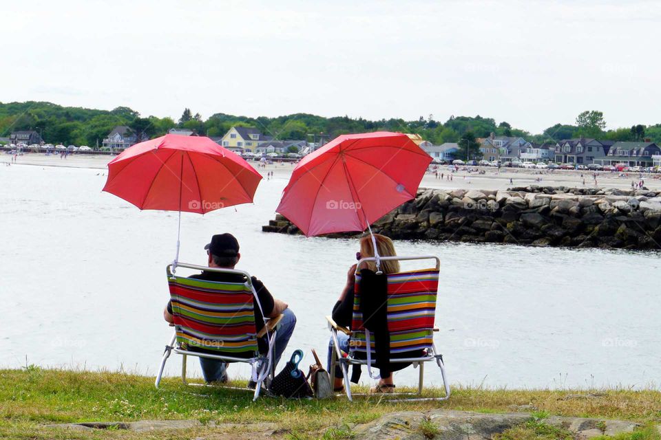 Couple on the shore