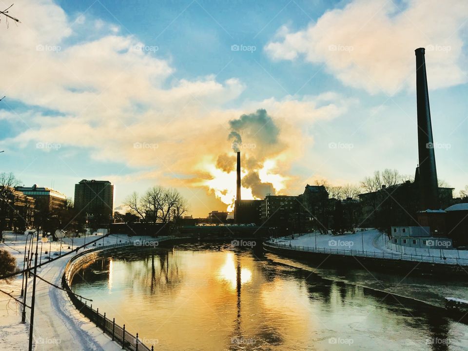 Winter in Tampere Finland 