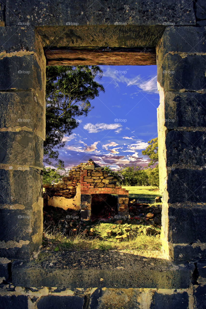 Sunset Over The Ruins