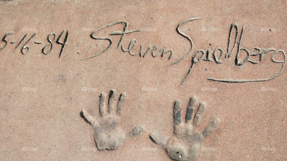 Hand Print of Steven Spielberg