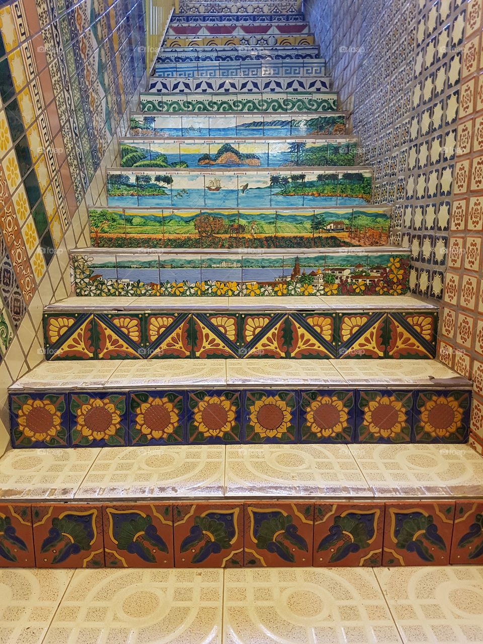 Tiled Steps