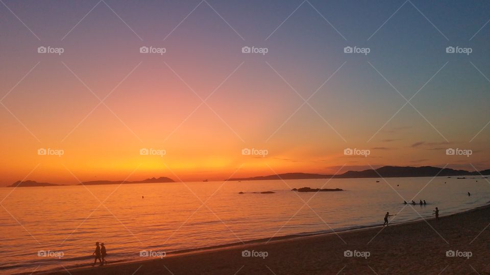 Samil Spain sunset