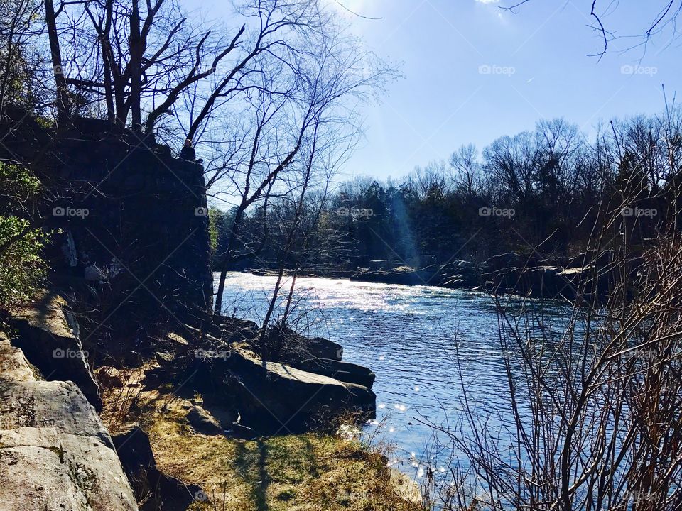 Boulder by River