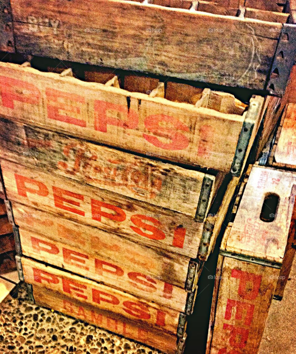 Old Pepsi crates 
