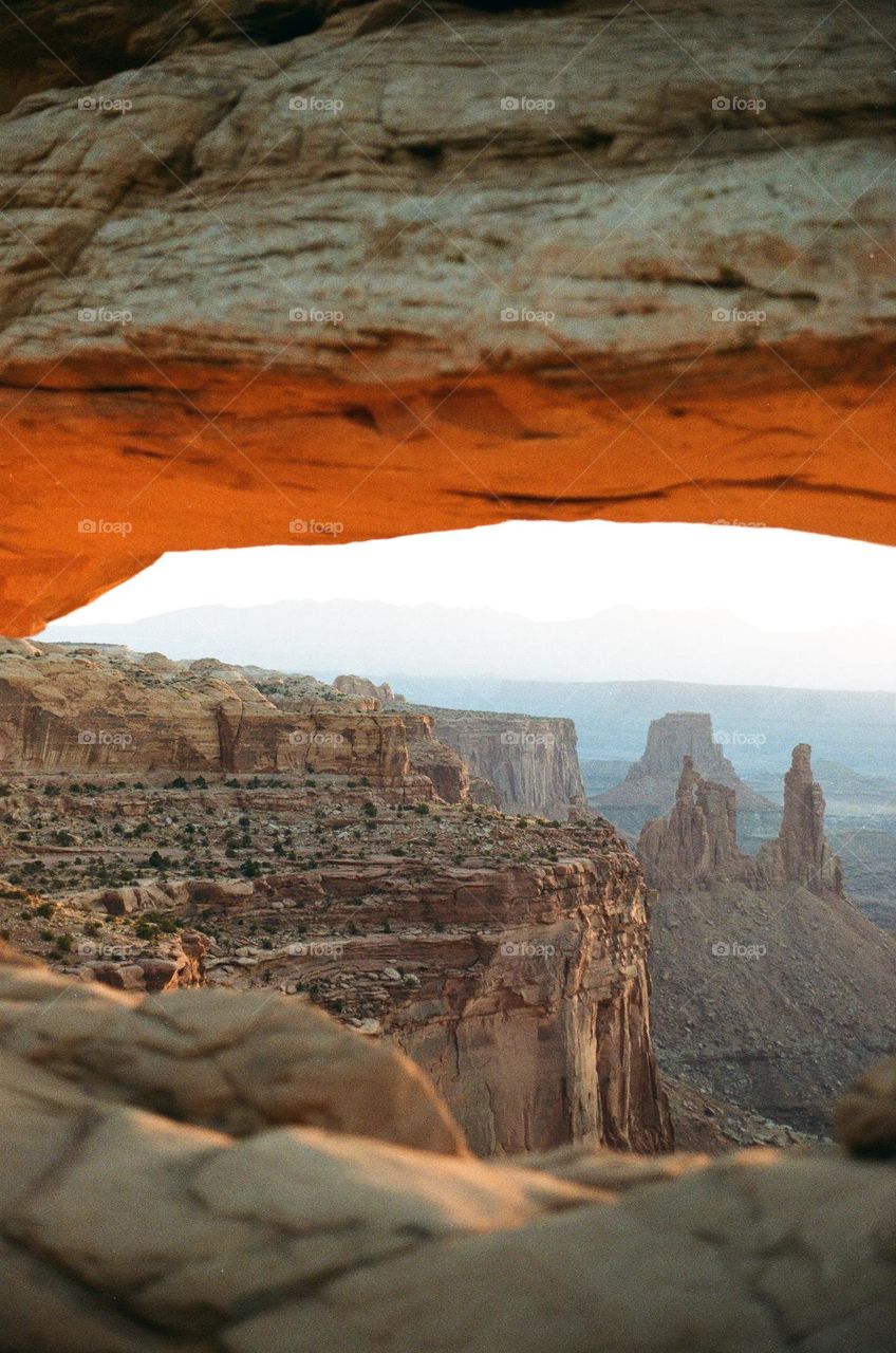 Mesa Arch in canyonlands national park at sunrise