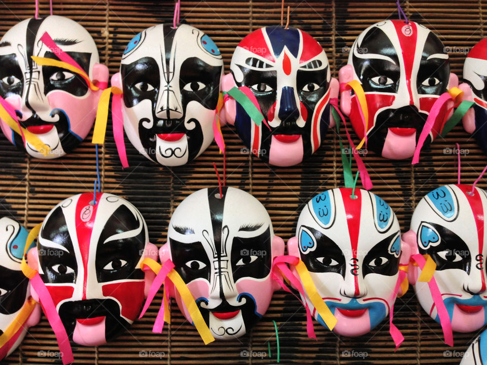 Mask of ancient Chinese opera