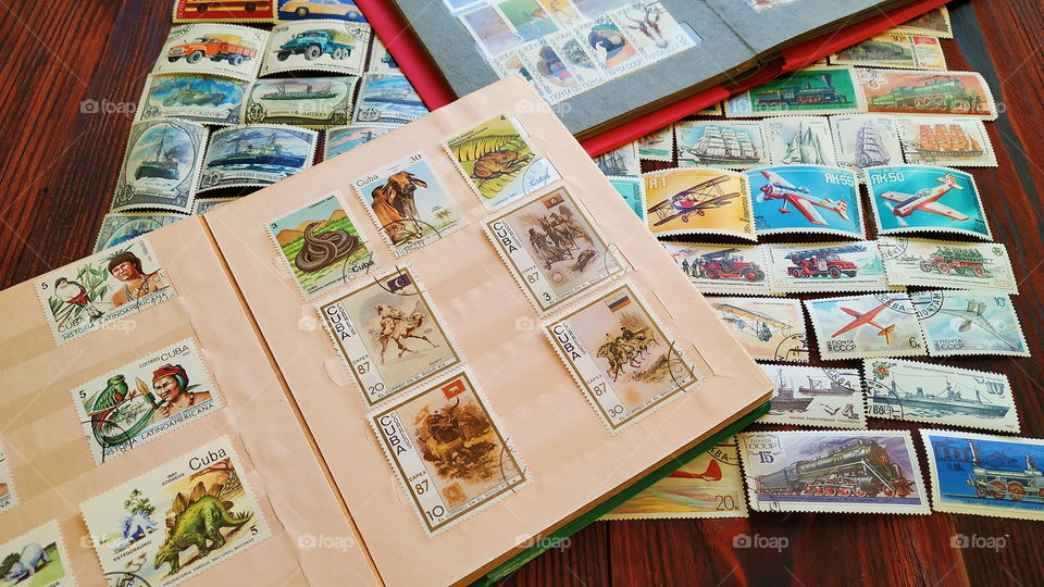 old stamp collection