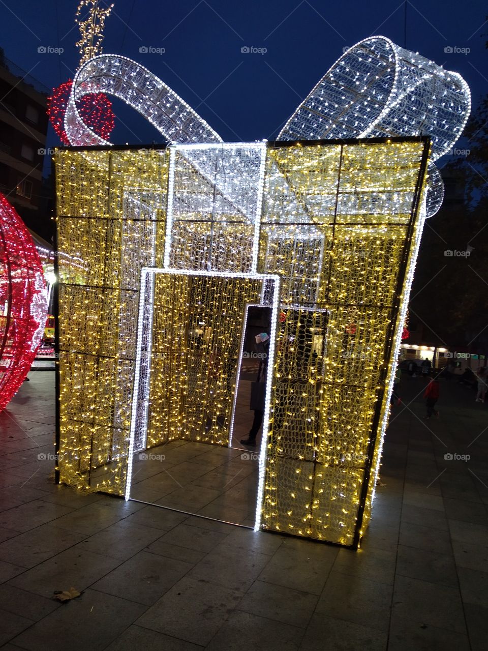 cubo navideño