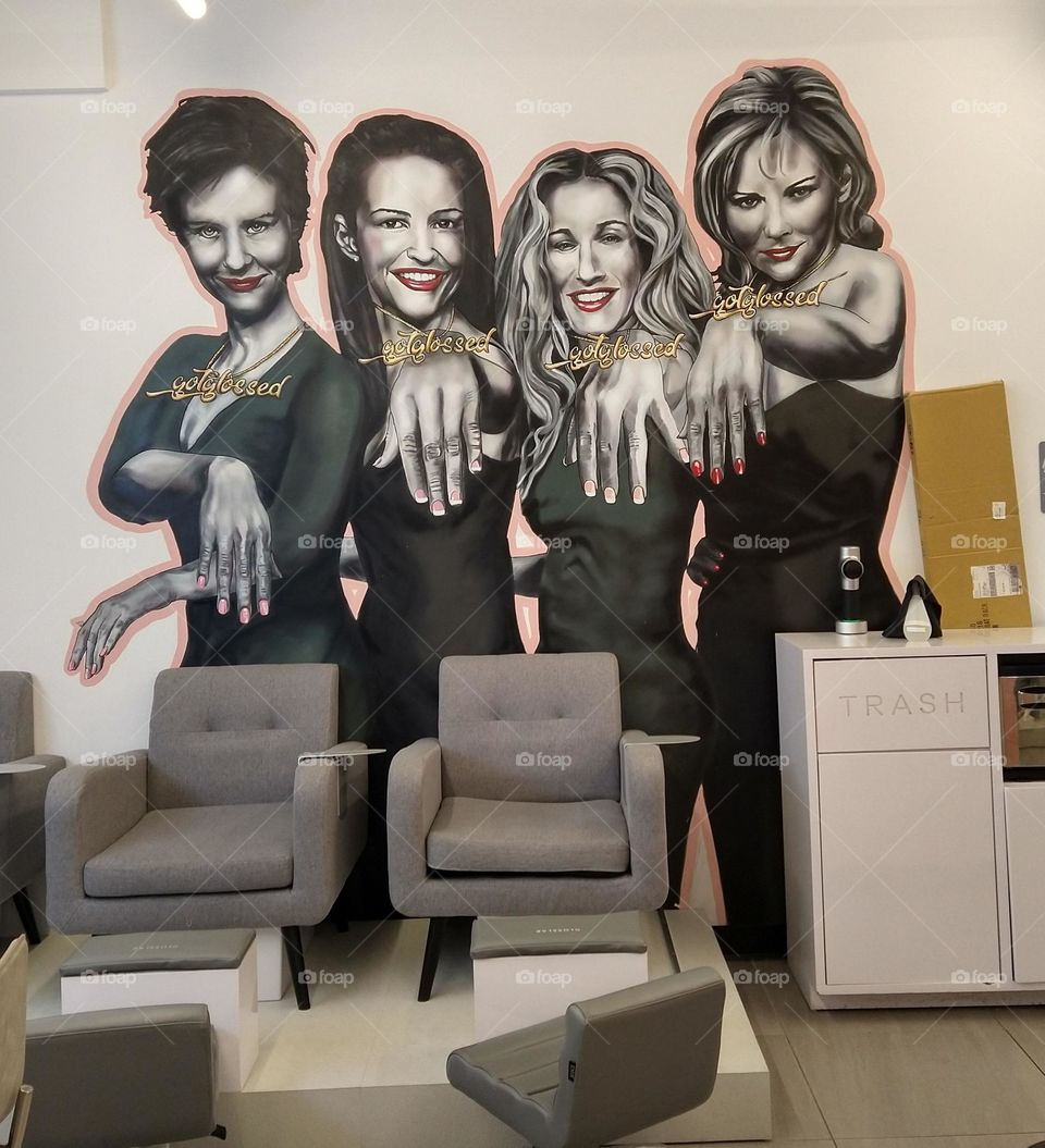 Artwork on Nail Salon NYC Glossed