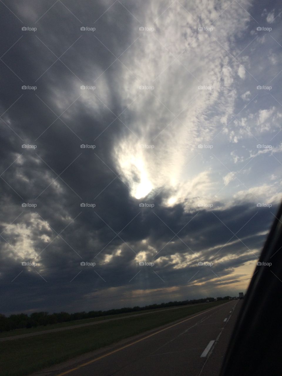 Eagle in the sky. Beautiful cloud formation 