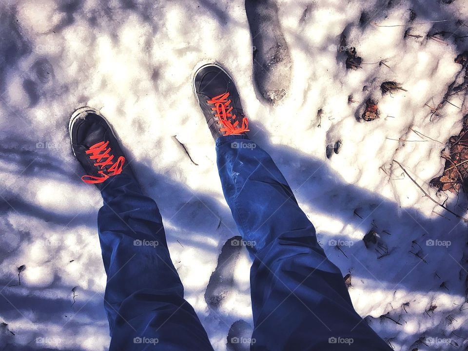 Enjoying the last of the snow...