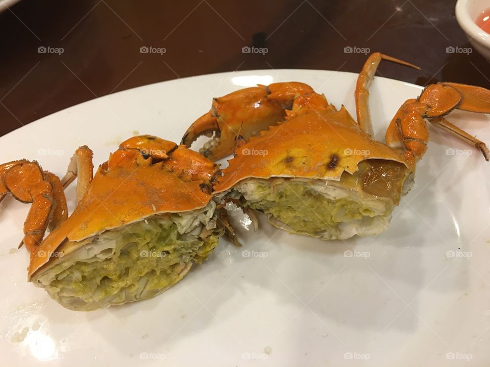 Fresh creamy crab