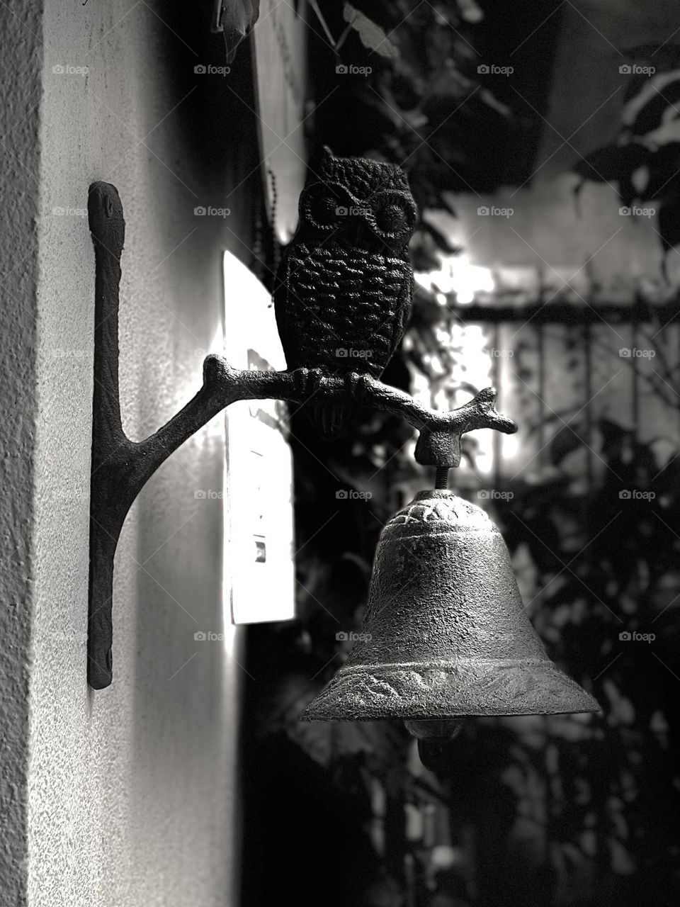 Bell in black and white 