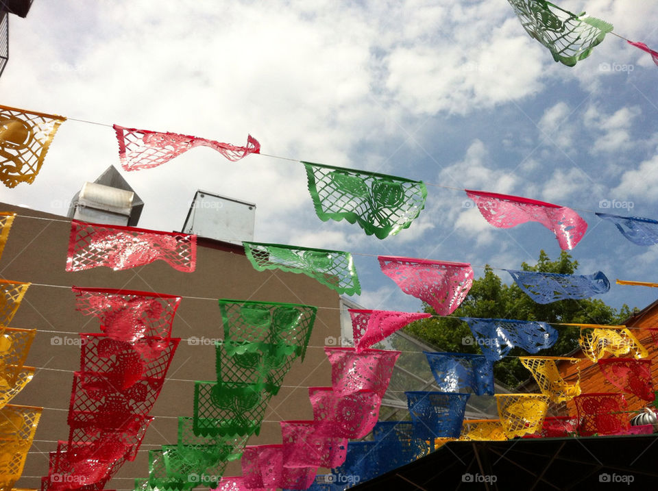 sky pattern flag decoration by m_licardo