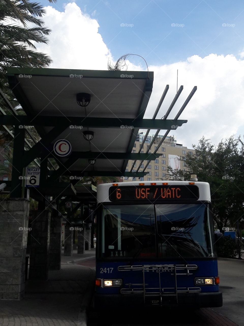bus terminal in downtown Tampa