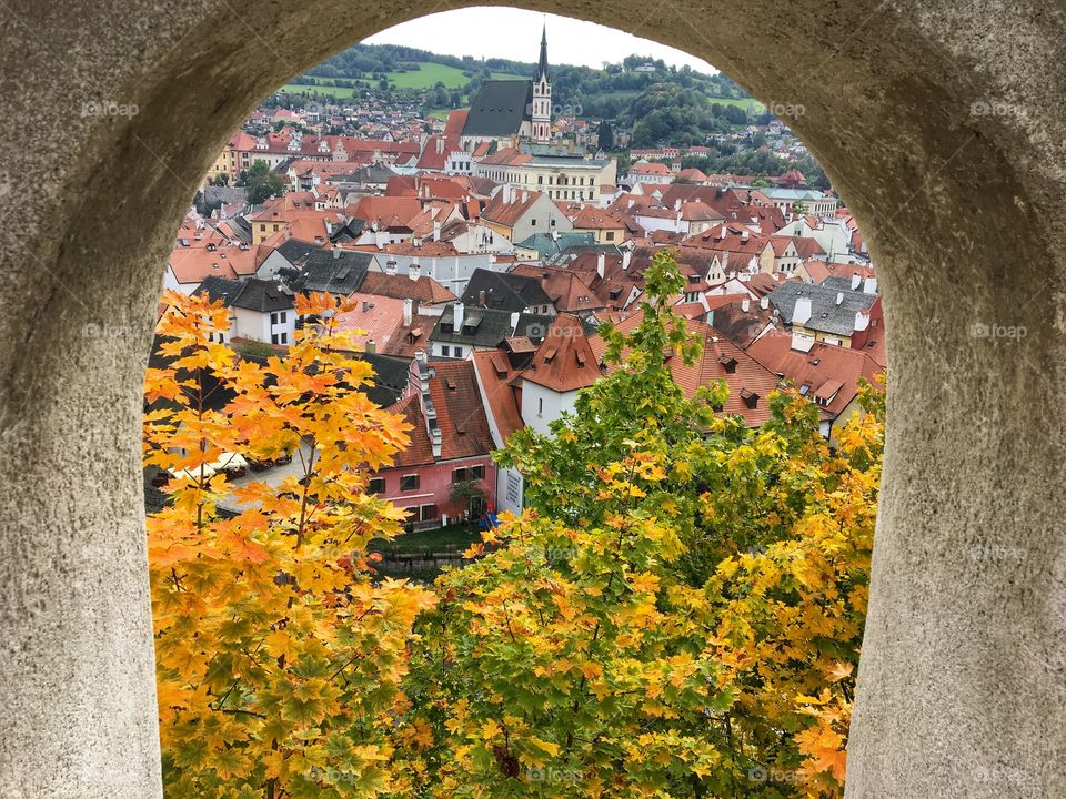 Autumn arriving in Cesky Krumlov ... such a beautiful medieval village 