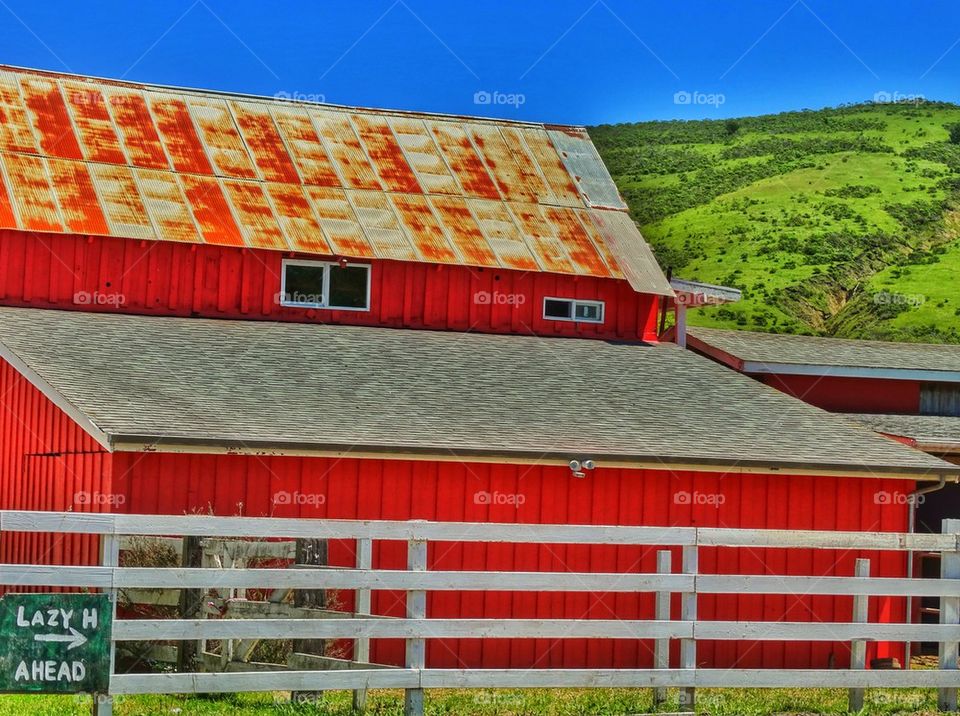 Red barn in America