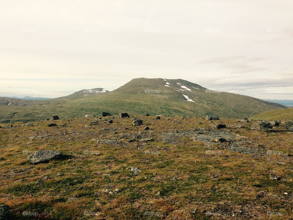 Storulvån. On top of Storulvåfjället