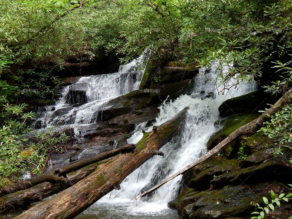 Kilby mill falls in the Georgia mountains