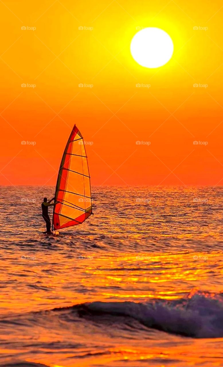 Nice morning view look so beautiful and peaceful place. sea shore waves