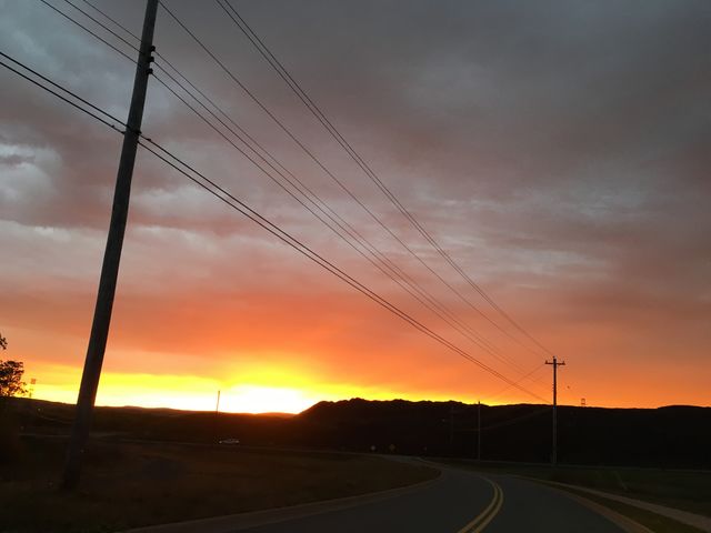 Fried egg sunrise