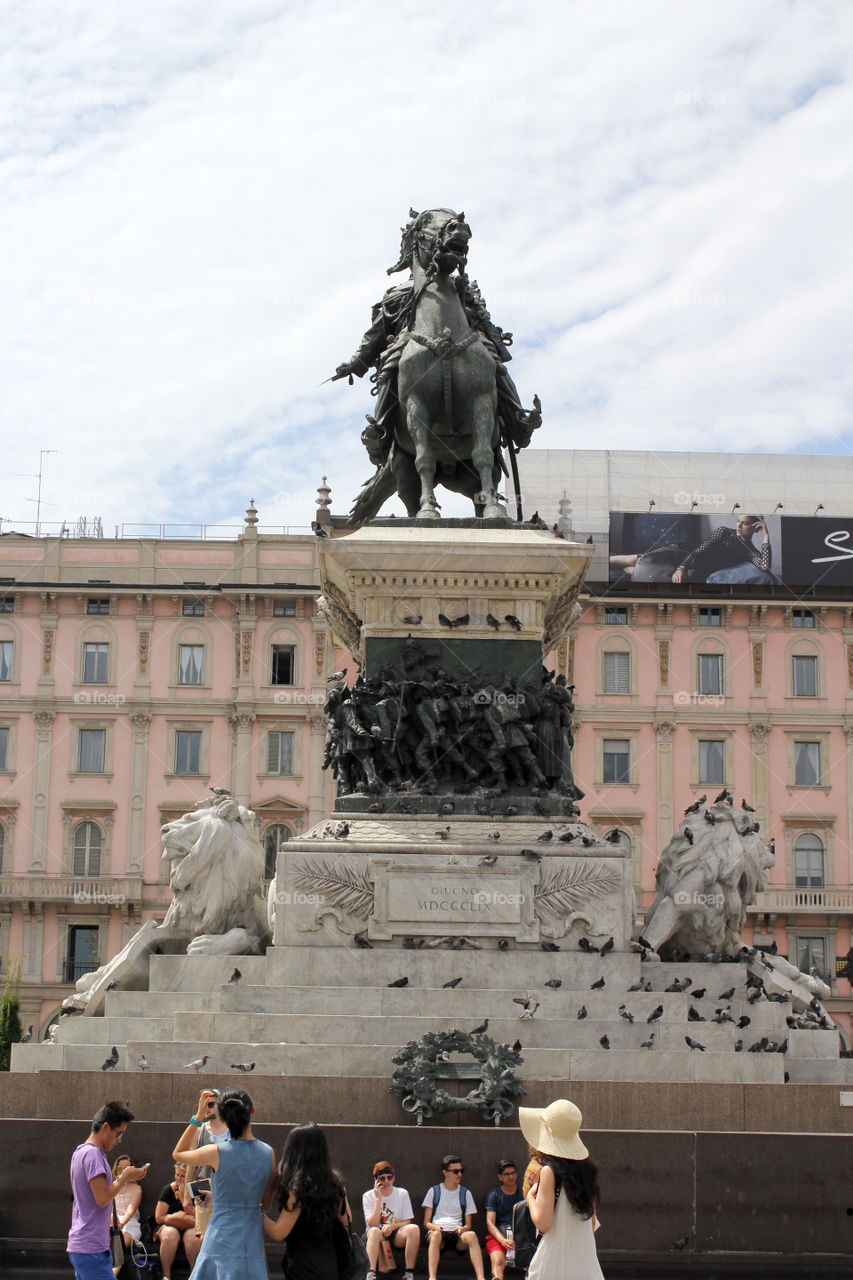 Italy, Milan, a monument