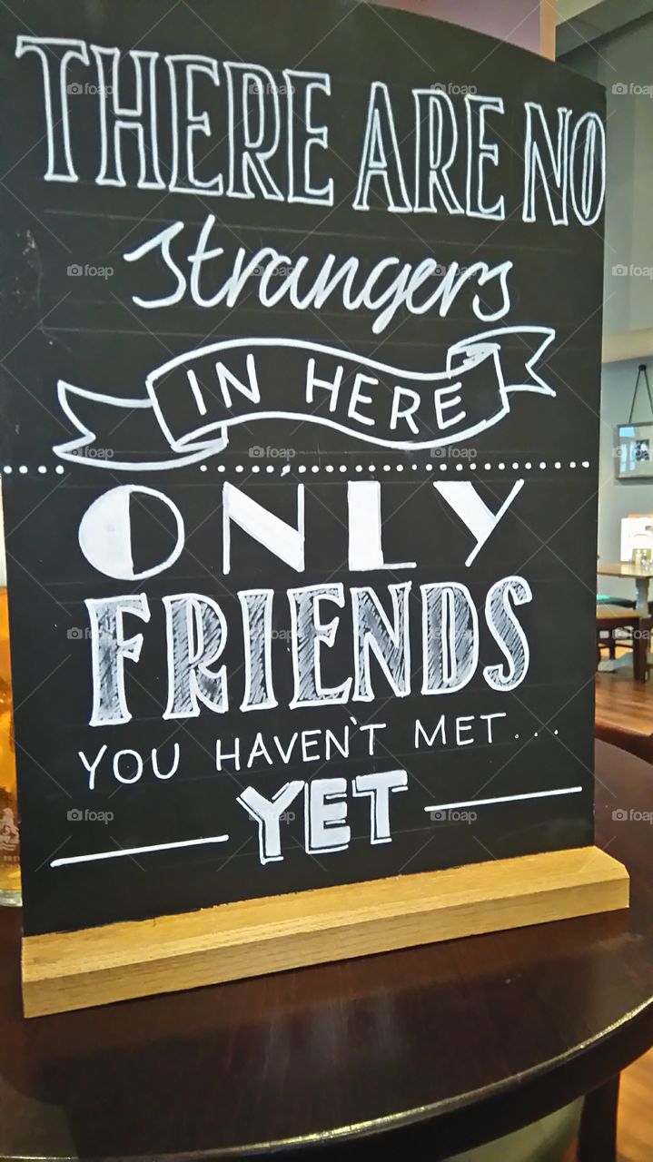 Strangers and friends