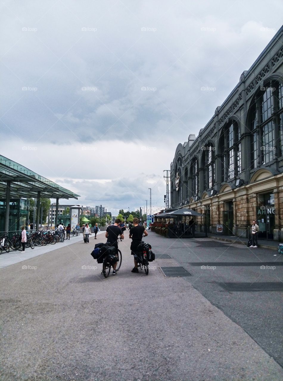 Cyclists in Dresden