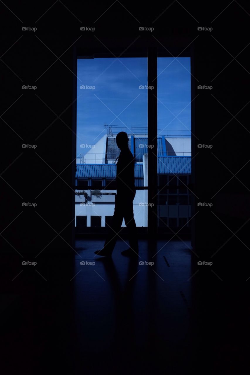 Silhouette, People, Sunset, Man, Woman