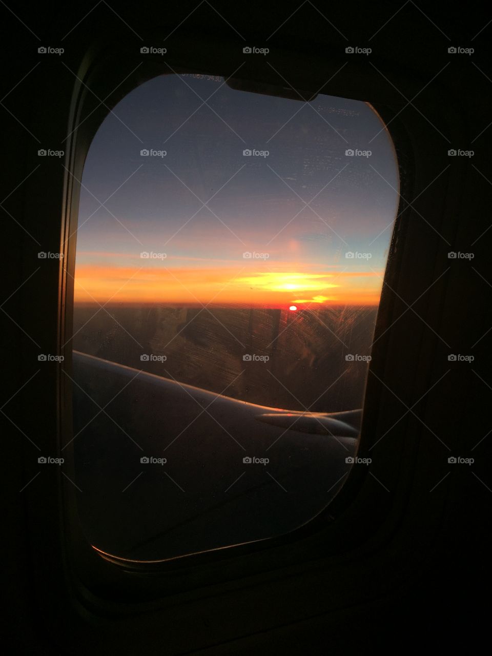 Out the airplane window 