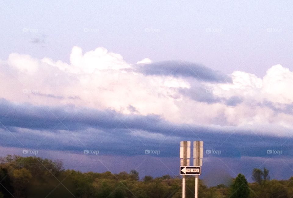 The sky before a storm.