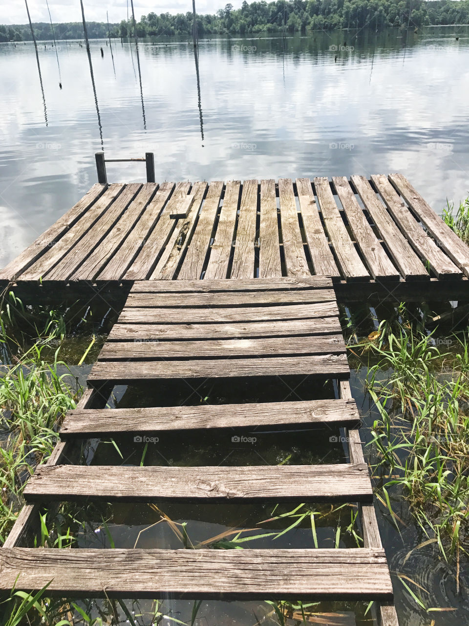Kincaid lake dilapidated dock