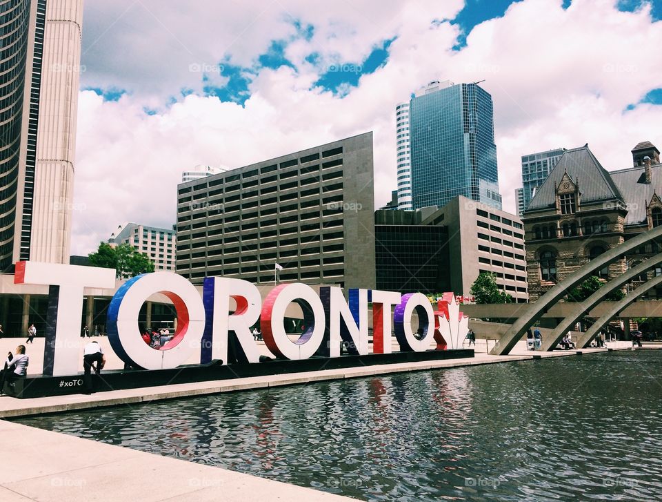 Toronto sign during summer 🇨🇦