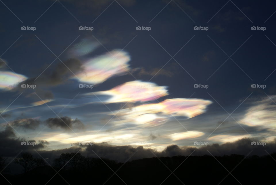 Nacreous clouds over Galashiels