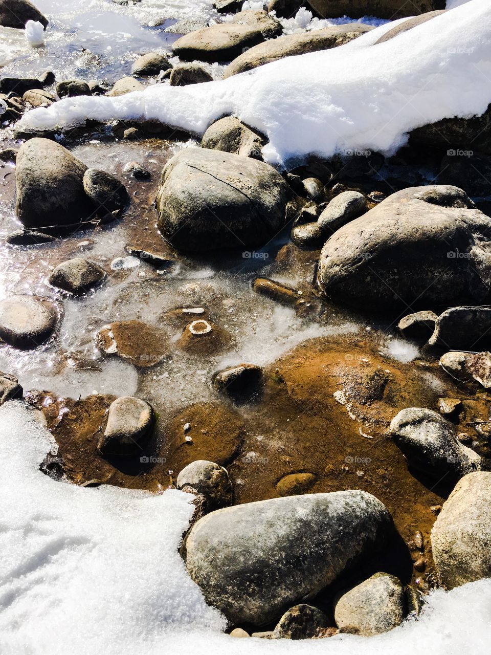 Icy river