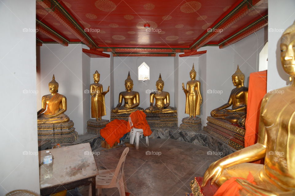 Religion, Buddha, Sculpture, Room, Temple