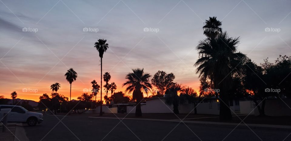 sunrise over the mountains