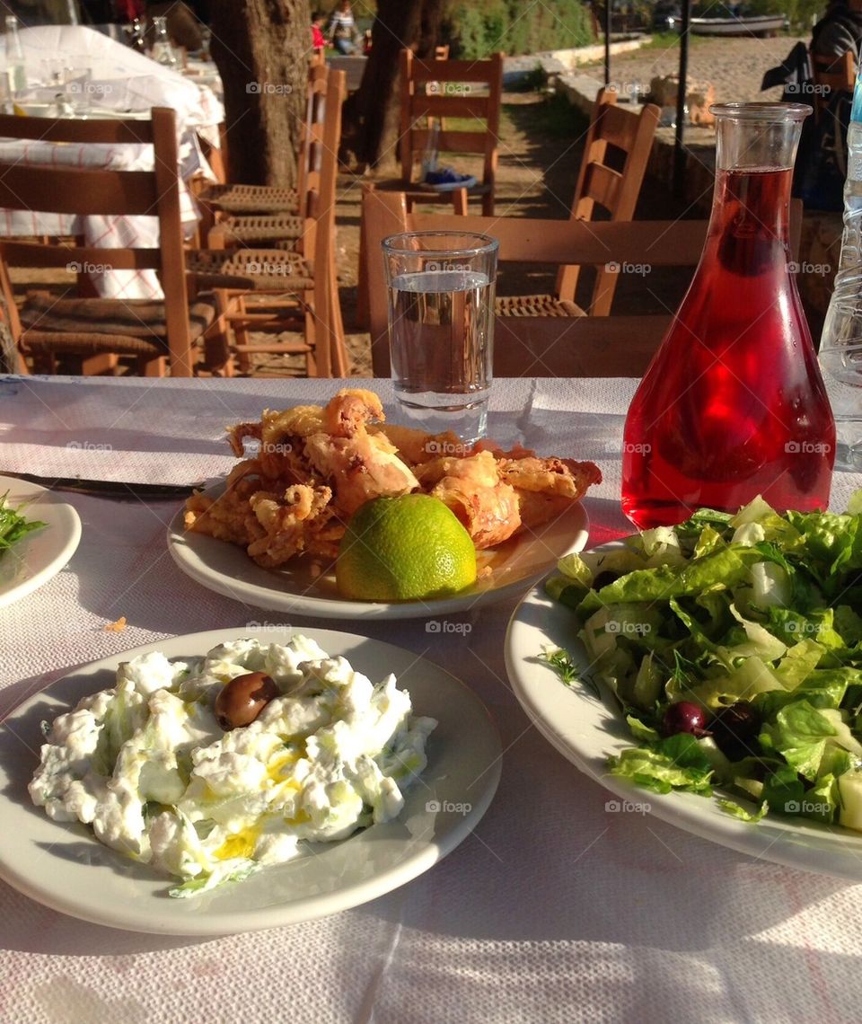 Late lunch on the beach!