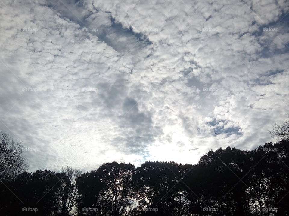 Clouds with Light of the Sun. Taken in Ridgewood, NJ