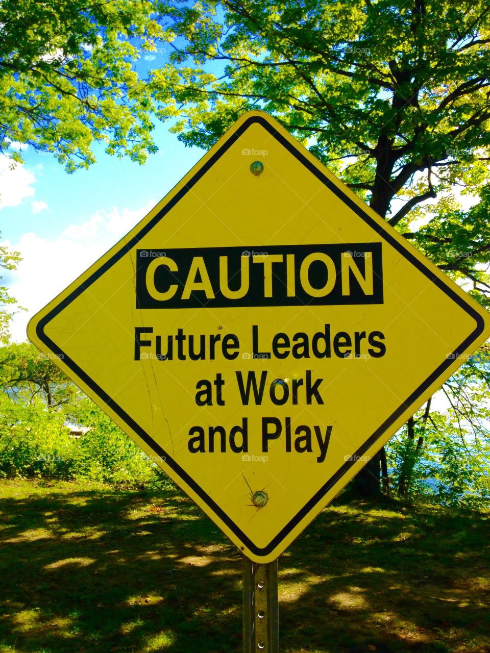 Caution!  Future Leaders at Work!