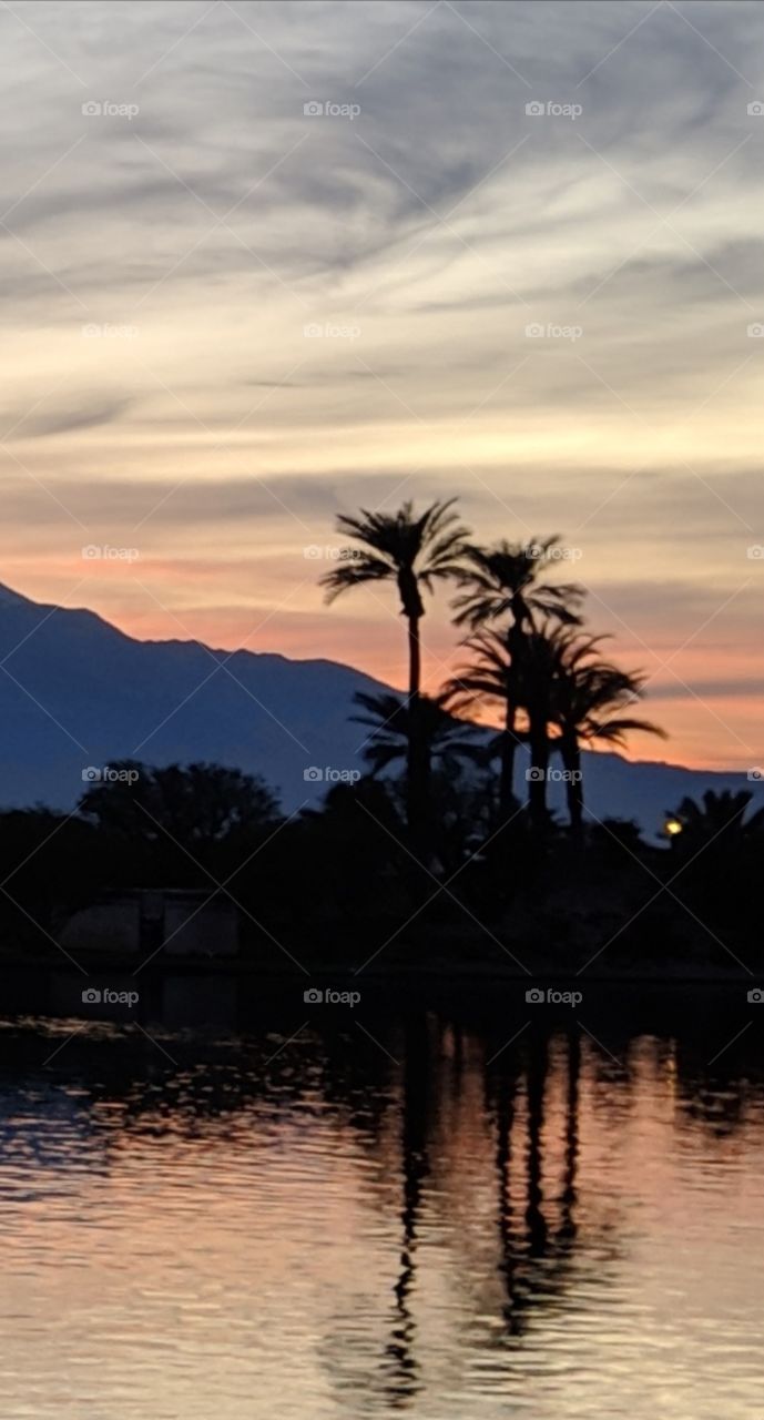 Beautiful sunset in California