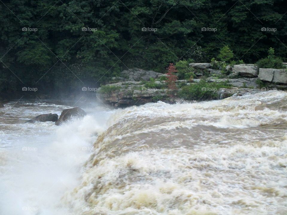 Ohio Pyle waterfall and rapids