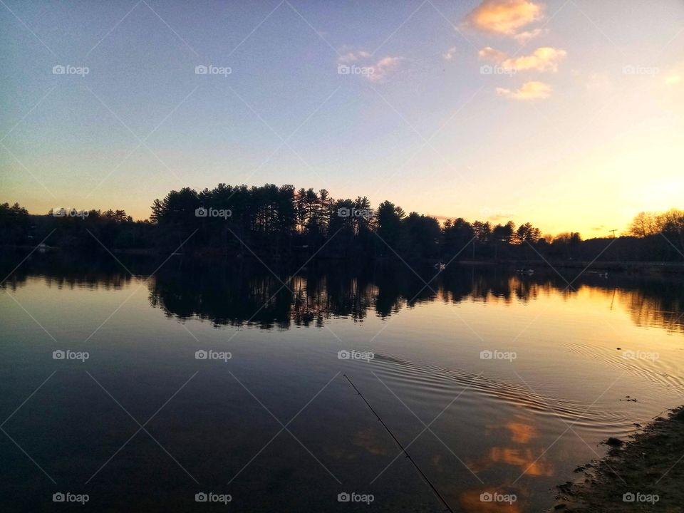 sunset lake