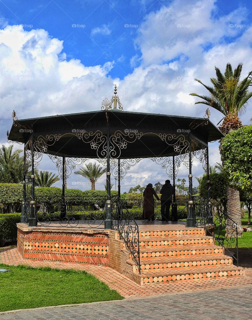 Couple in park